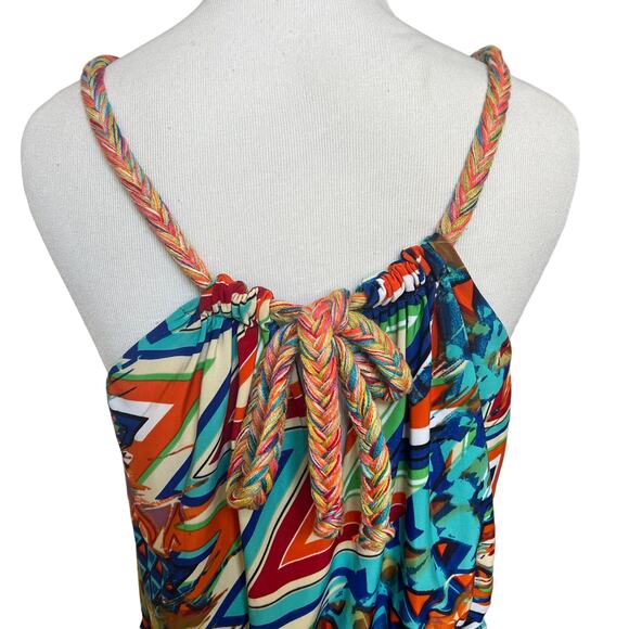 Tbags Los Angeles Multi colored Maxi Dress Medium - Picture 4 of 6